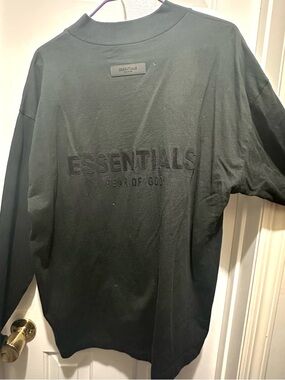 ESSENTIALS by Fear of God Unisex Black Long-Sleeve Shirt